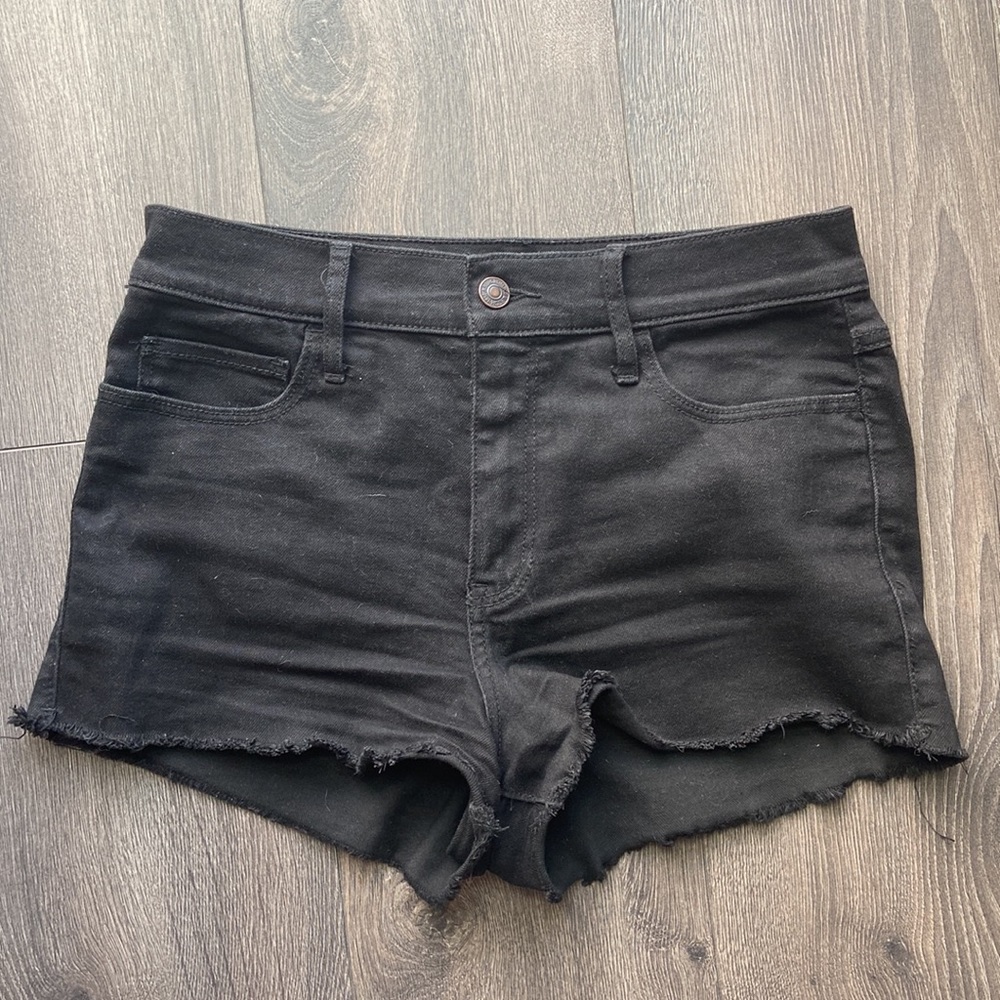 Abercrombie High Rise Black Short